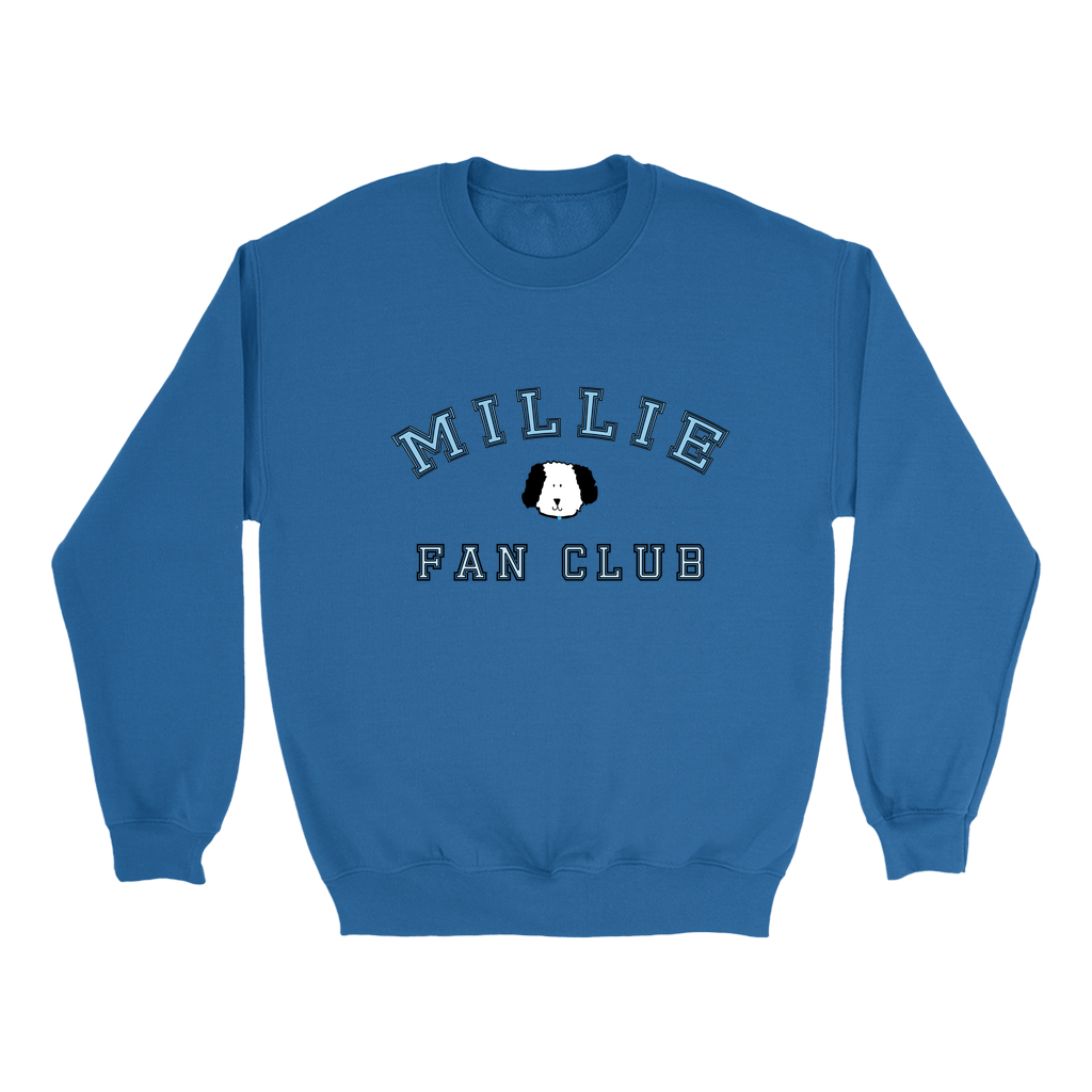 Millie Fan Club Blue Crew Neck